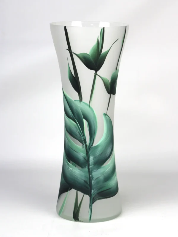 floor green art decorative glass vase 7756/360/sh338