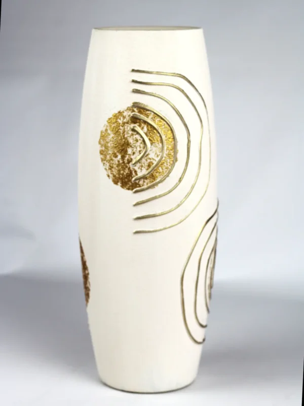 floor ivory art decorative glass vase 7124/400/sh339.1 - Image 2