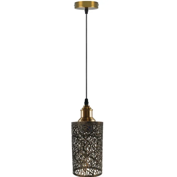 Vintage Metal Cage Retro Industrial Pendant Ceiling Lamp Light~1316 - Image 11