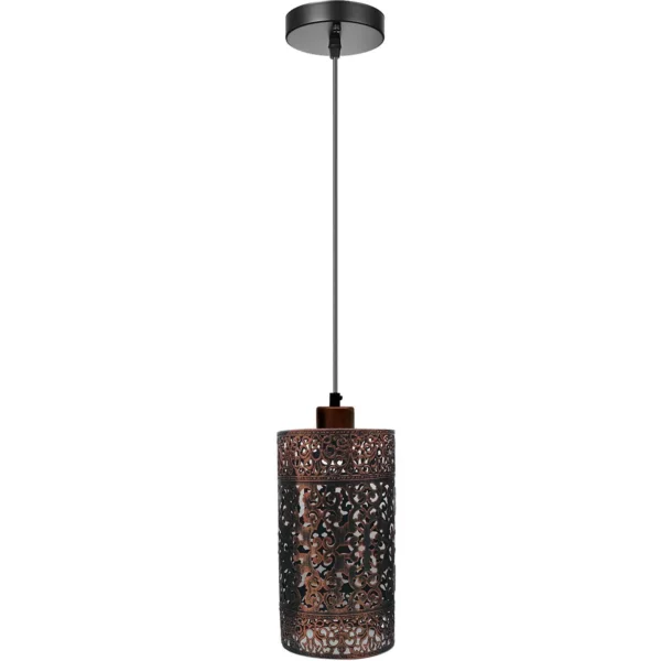 Modern Vintage Pendant lampshade ceiling light industrial style bulb guard cage~1977 - Image 18