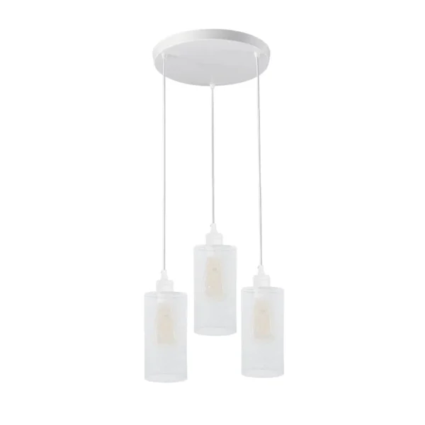 Industrial vintage Retro3 way Round ceiling Various colours cage pendant light E27 Uk Holder~3968 - Image 3