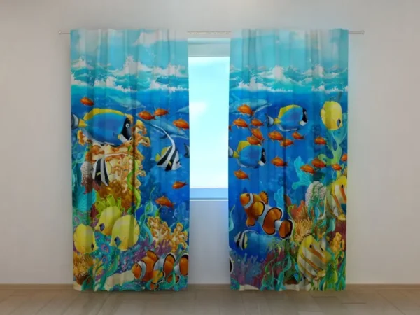 Photo Curtains Radiant Fish