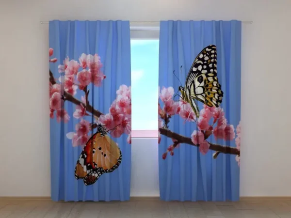 Photo Curtains Two Butterflies