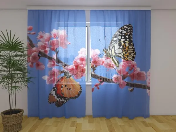 Photo Curtains Two Butterflies - Image 2