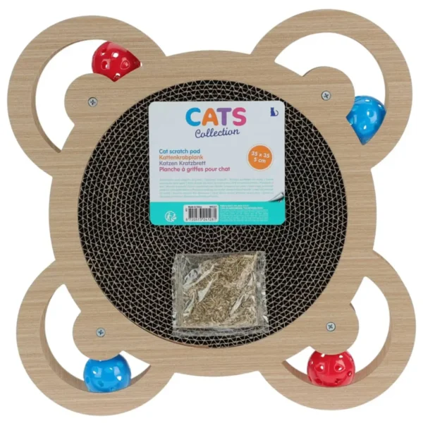 Pets Collection Cat Scratching Pad Natural 35x35x5 cm - Image 3