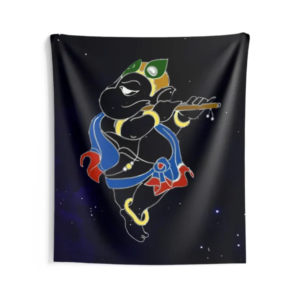 Flute Ganesha Tapestry - Image 3