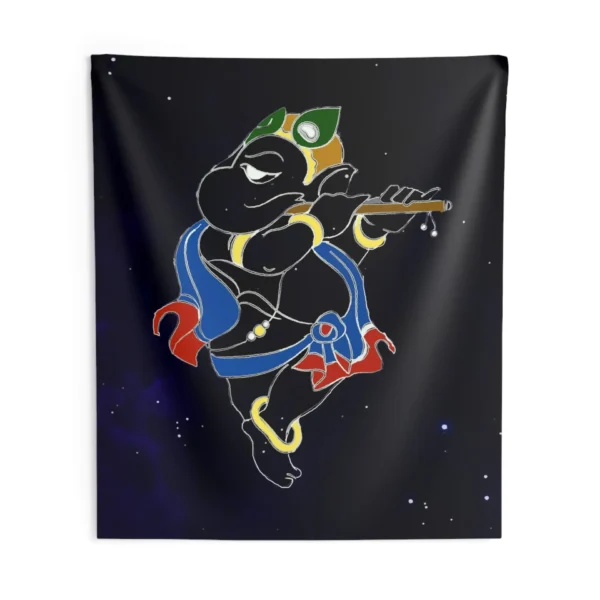 Flute Ganesha Tapestry - Image 4