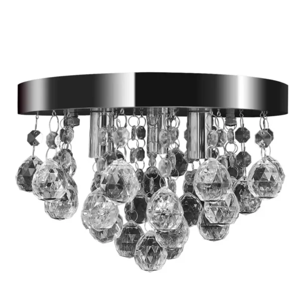 Pendant Ceiling Lamp Crystal Design Chandelier Chrome - Image 6