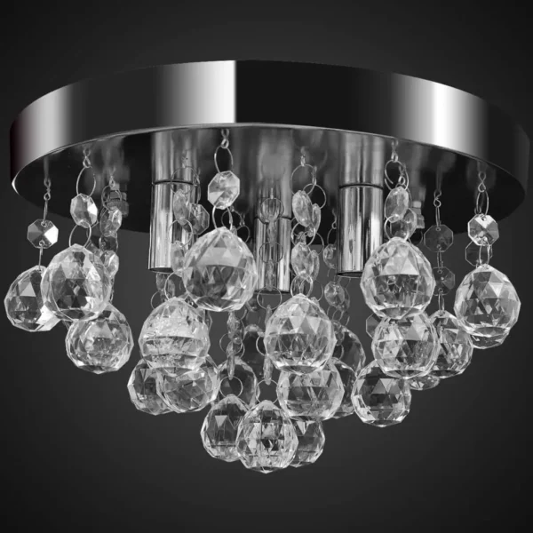 Pendant Ceiling Lamp Crystal Design Chandelier Chrome - Image 7