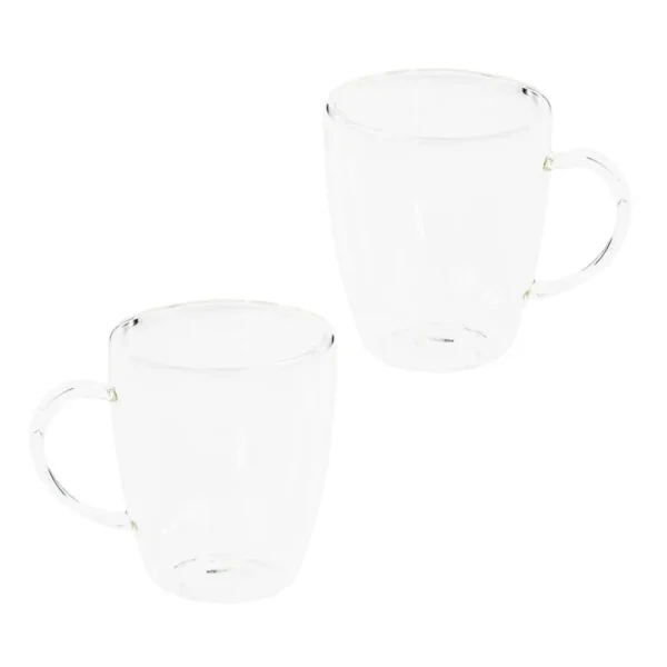 HI Cappuccino Glass Set 2 pcs 270 ml Transparent - Image 7