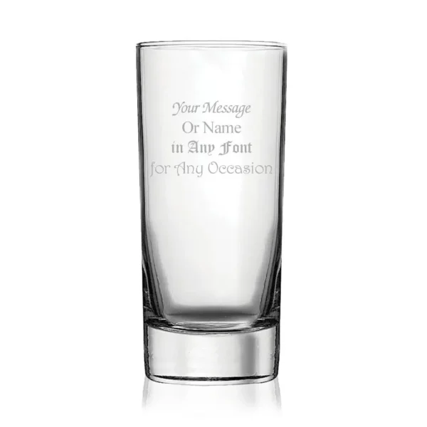 Personalised Engraved Side Hiball 13oz Wedding Gin Birthday - Any Message Engraved