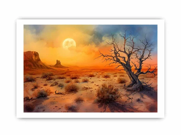 Desert Sun Art Framed Print - Image 4