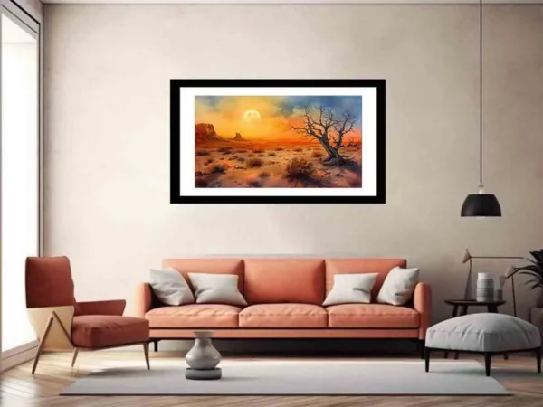 Desert Sun Art Framed Print - Image 5