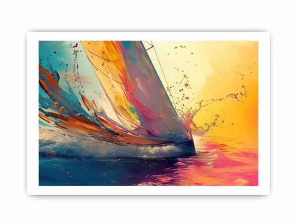 Sailboat Splash Framed Print - Image 5