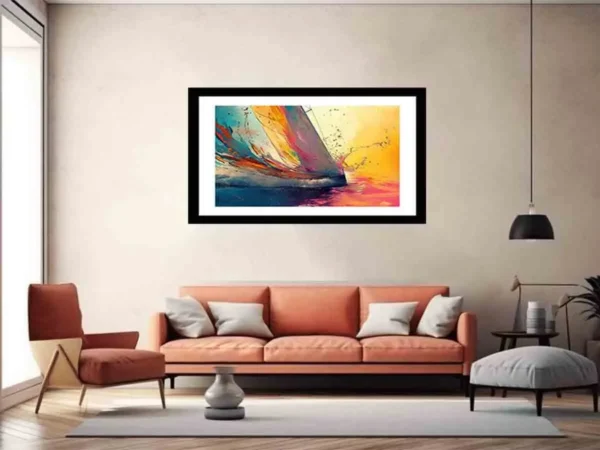 Sailboat Splash Framed Print - Image 4