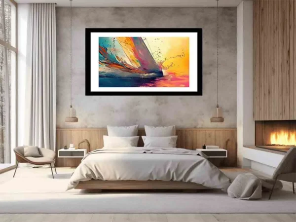 Sailboat Splash Framed Print - Image 6