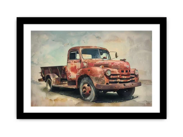 Vinatge Truck Framed Print