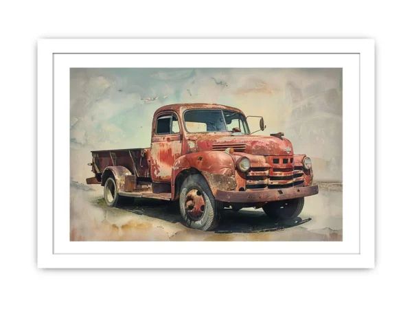 Vinatge Truck Framed Print - Image 2