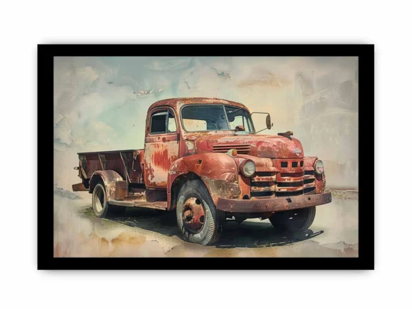 Vinatge Truck Framed Print - Image 3