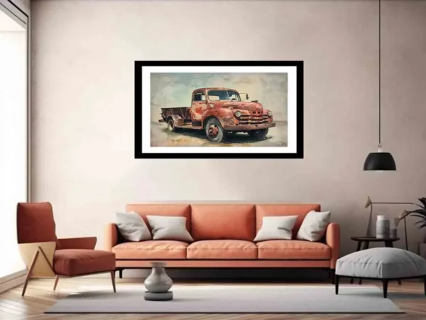 Vinatge Truck Framed Print - Image 5