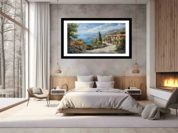 Greek Village Framed Framed Print - Image 6