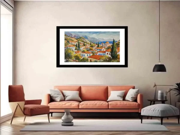 The Greek Village Framed Print - Image 5