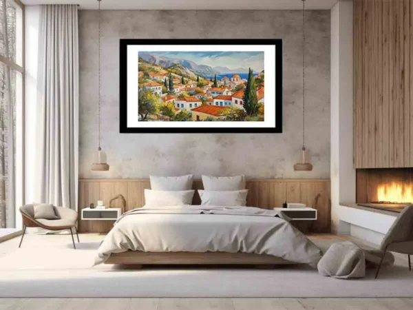 The Greek Village Framed Print - Image 6