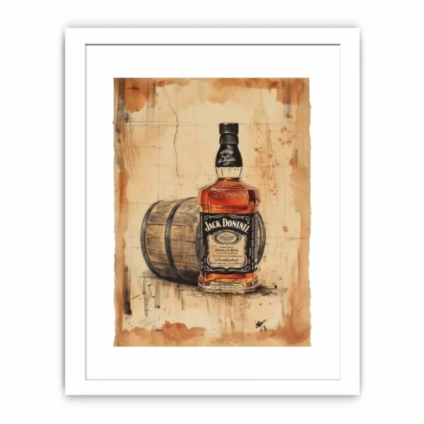 Vintage Whiskey Framed Print - Image 2