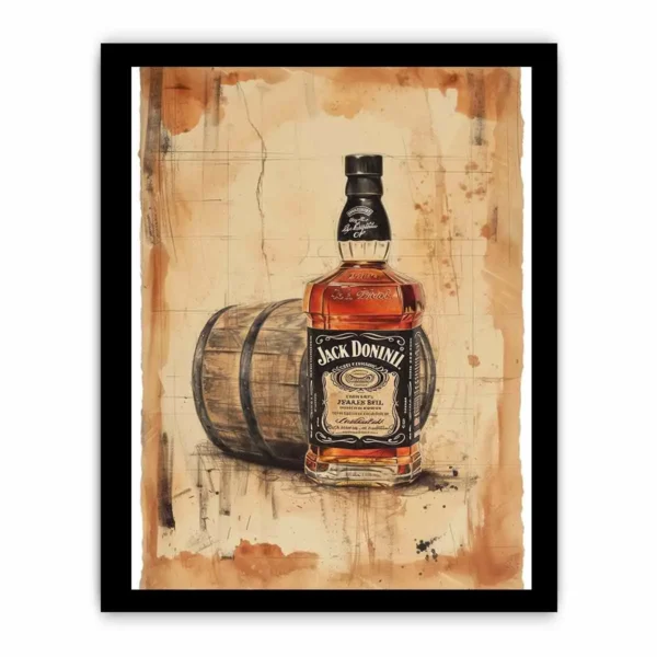 Vintage Whiskey Framed Print - Image 3