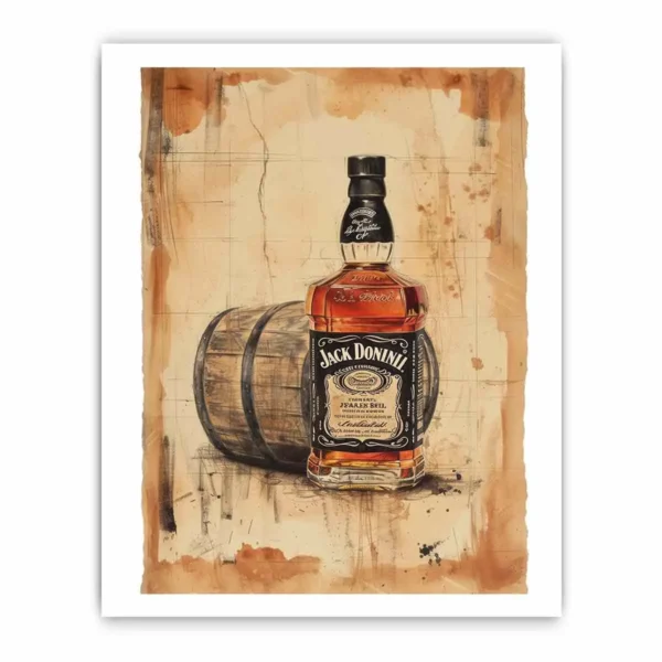 Vintage Whiskey Framed Print - Image 4