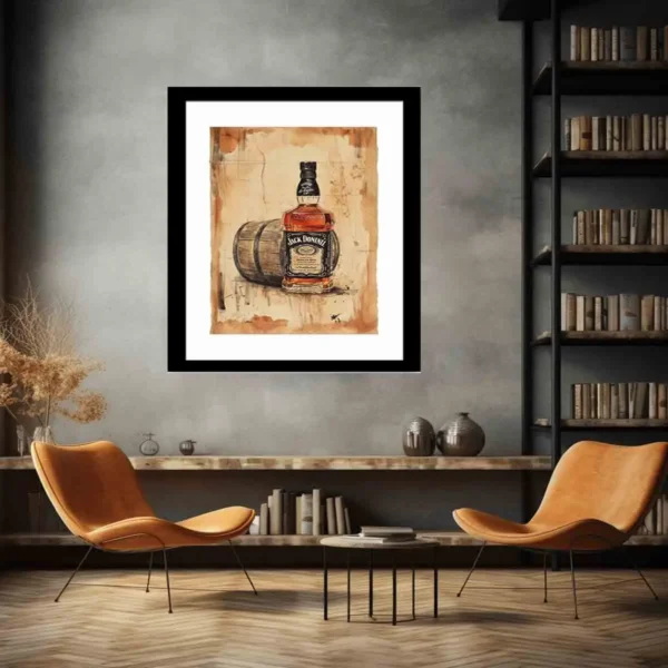 Vintage Whiskey Framed Print - Image 5