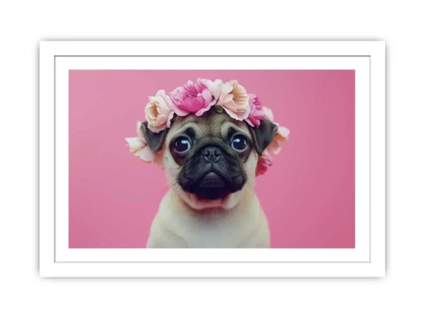 Pug Dog Framed Print - Image 2