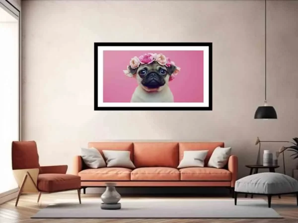 Pug Dog Framed Print - Image 4