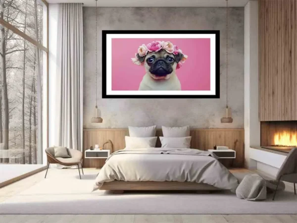 Pug Dog Framed Print - Image 6