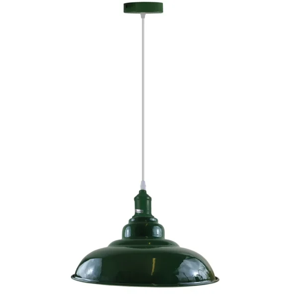 Green colour Modern Vintage Industrial Retro Loft Metal Ceiling Lamp Shade Pendant Light~1646 - Image 6