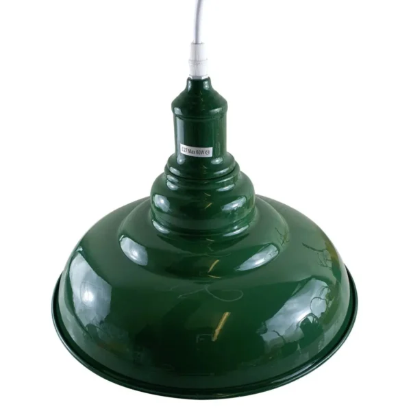 Green colour Modern Vintage Industrial Retro Loft Metal Ceiling Lamp Shade Pendant Light~1646 - Image 5