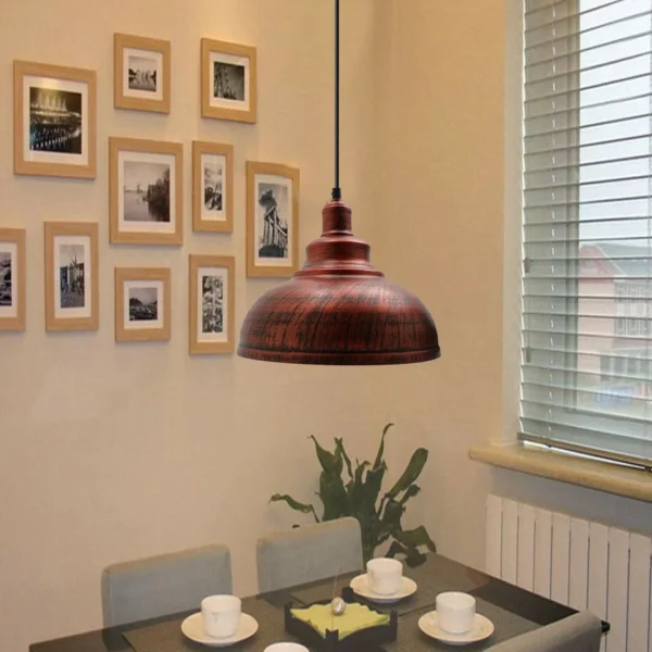 Vintage Industrial Retro Pendant Light Suspended Ceiling Pendant Metal Lampshade~2061 - Image 2