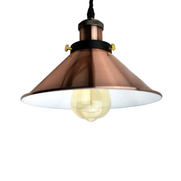 Cone Shade Pendant Light Copper Ceiling Hanging Pendant Lamp ~3379 - Image 4