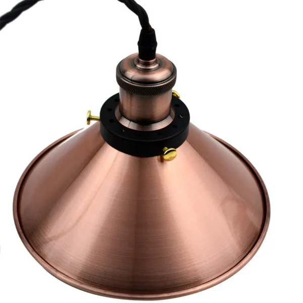 Cone Shade Pendant Light Copper Ceiling Hanging Pendant Lamp ~3379 - Image 6