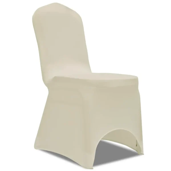 Chair Cover Stretch Cream 6 pcs - Image 2