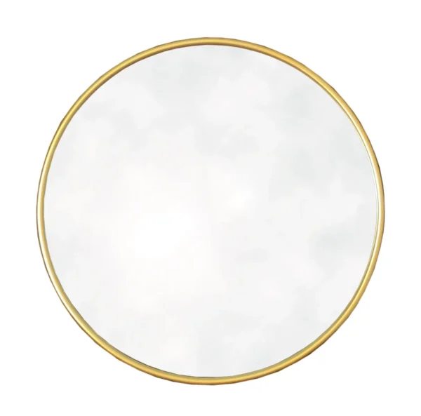 Round Gold Mirror