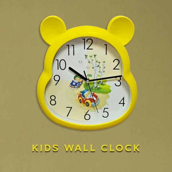 Bear Shaped Wall Clock for Children's Room with Quartz Movement~5169 - Image 424