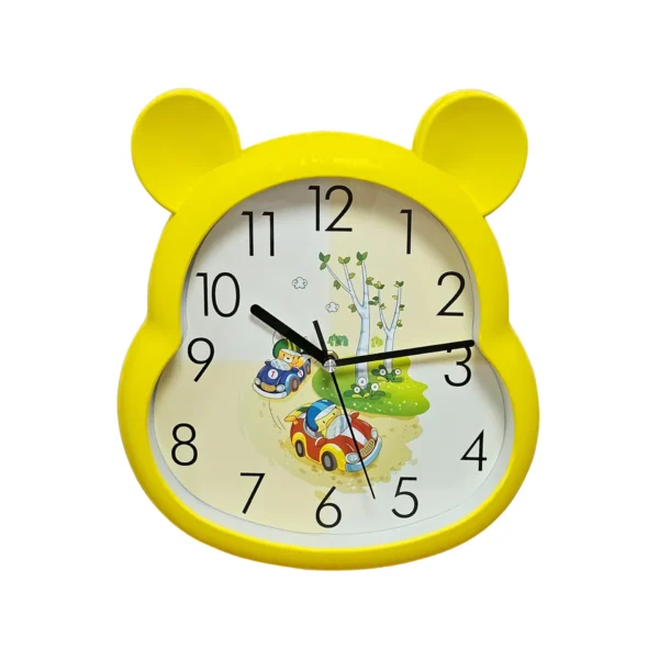 Bear Shaped Wall Clock for Children's Room with Quartz Movement~5169 - Image 7