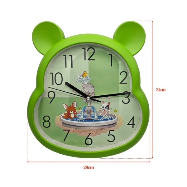 Bear Shaped Wall Clock for Children's Room with Quartz Movement~5169 - Image 6