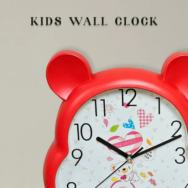 Bear Shaped Wall Clock for Children's Room with Quartz Movement~5169 - Image 14