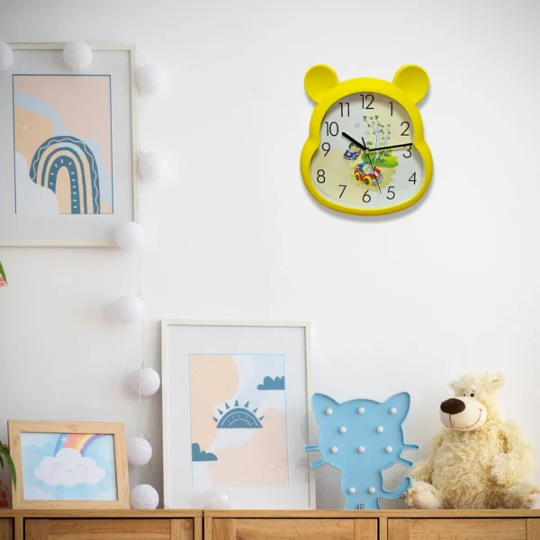 Bear Shaped Wall Clock for Children's Room with Quartz Movement~5169 - Image 15