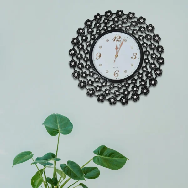 Decorative Handcrafted Floral Wall Clock Artwork~5182