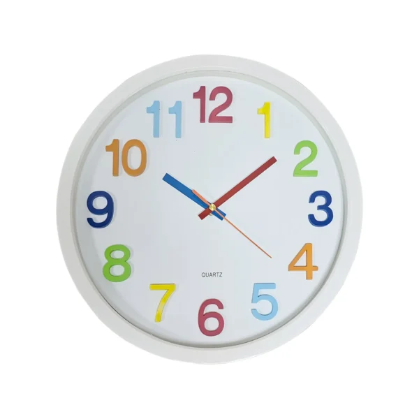 Kids Room Colorful Round Ticking Number Quartz Childrens Clock ~ 5172 - Image 8