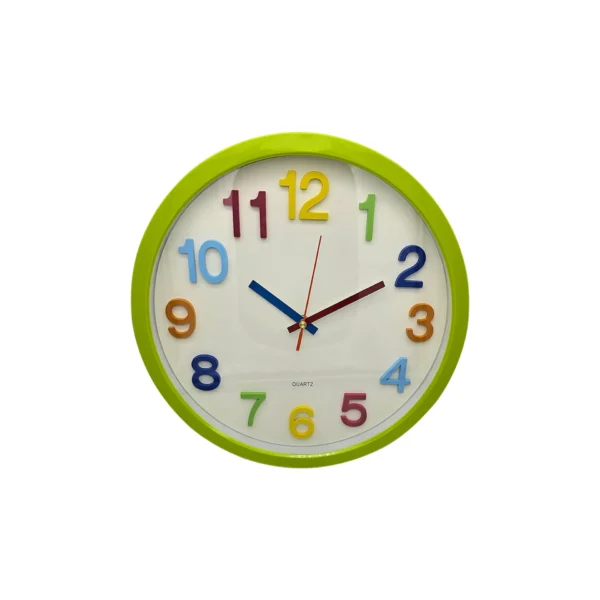 Kids Room Colorful Round Ticking Number Quartz Childrens Clock ~ 5172 - Image 19