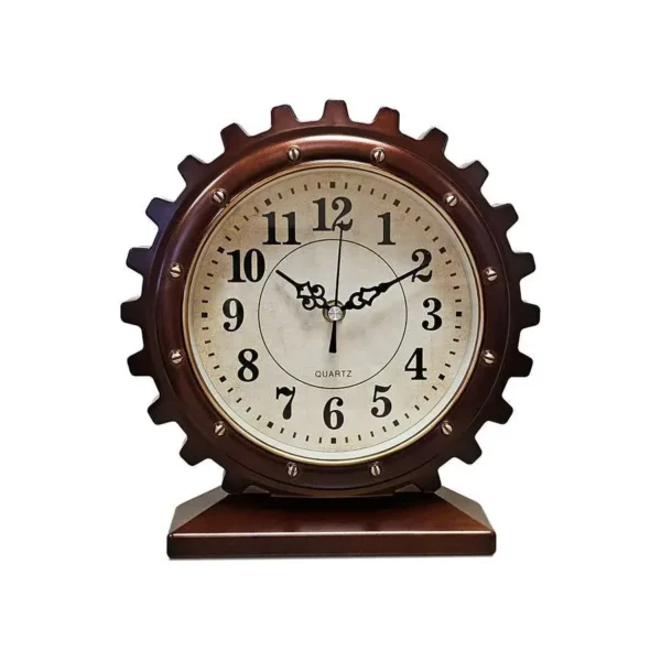 Mechanical Pattern Ticking Mantel Table Top Clock ~ 5179 - Image 4